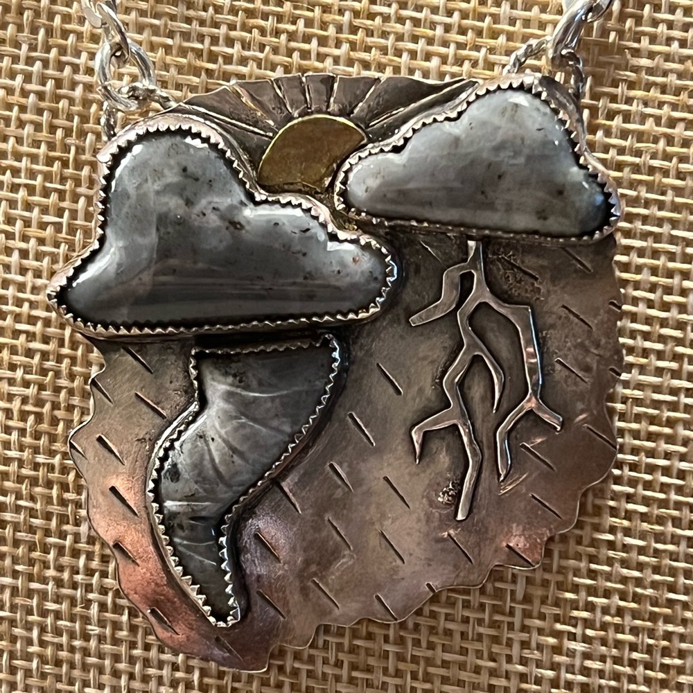 One of a kind sterling silver necklace